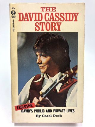 The David Cassidy Story Carol Deck Curtis Partridge Family 1st Printing