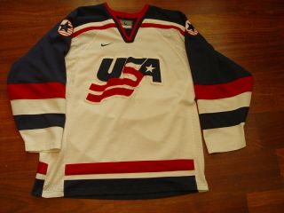2002 Salt Lake City Team Usa Winter Olympics Hockey Jersey Men 