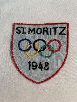 1948 St.  Moritz,  Switzerland,  Olympic Patch