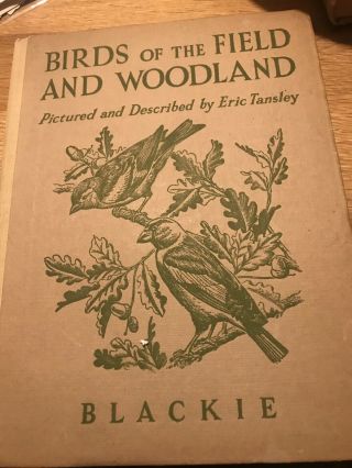 Birds Of The Field And Woodland By Eric Tansley