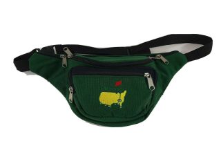 Vintage The Masters Golf Tournament Fanny Pack Green Nylon Waist Belt Bag