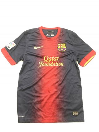 Nike Qatar Foundation Fcb Unicef Lionel Messi Soccer Jersey Men’s Sz Small 1017