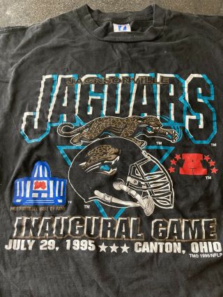 Vintage 1995 Lee Jacksonville Jaguars Inaugural Game Sz Xl Rare Grail Duval