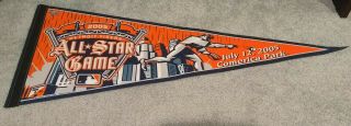 2005 Mlb All - Star Game Pennant @ Detroit Tigers Comerica Park