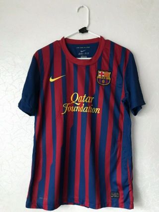 Barcelona Fc Barca 2011 2012 Home Spain Nike Football Shirt Jersey Soccer Size M