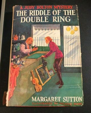 The Riddle Of The Double Ring Judy Bolton Mystery 10 Margaret Sutton 1946? Hcdj