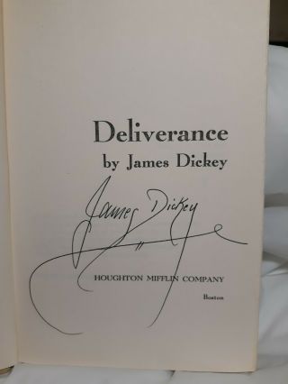 Deliverance James Dickey Signed 3