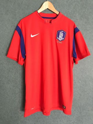 Nike South Korea 2014 Fifa World Cup Jersey Football Soccer Men Size Xl Rare