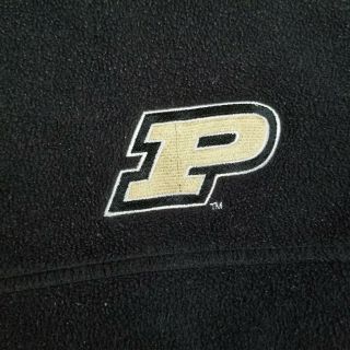 Purdue University Men ' s XL Black Columbia Fleece Jacket Full Zip Long Sleeves 2