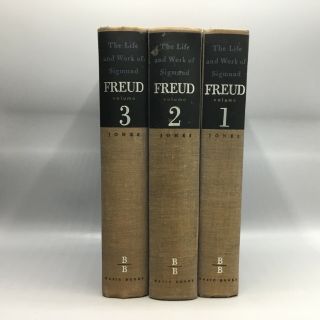 The Life And Work Of Sigmund Freud 3 Volume Set - Ernest Jones First 1953 Basic