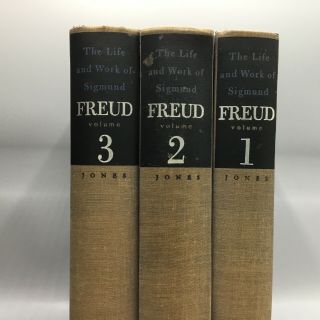 The Life and Work of Sigmund Freud 3 Volume Set - Ernest Jones FIRST 1953 Basic 2