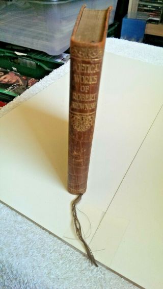 The Poetical Of Robert Browning Leather Bound Small Book