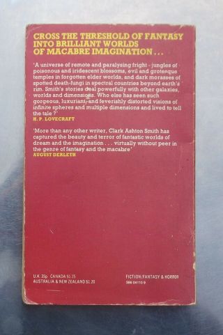 Clark Ashton Smith OUT OF SPACE & TIME VOLUME 2 Panther 1974 pb 2
