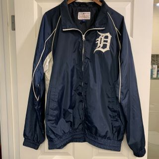 Mlb Merchandise Detroit Tigers Embroidered Windbreaker Jacket Men’s L