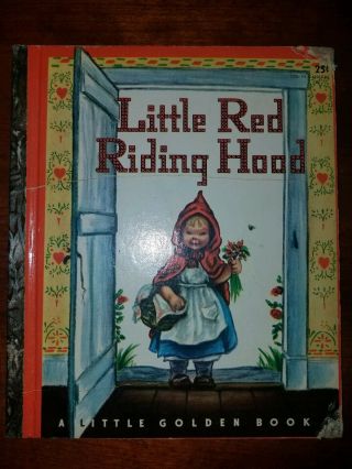 Little Red Riding Hood By Elizabeth Jones (1948,  A Little Golden Book,  " K " Ed)