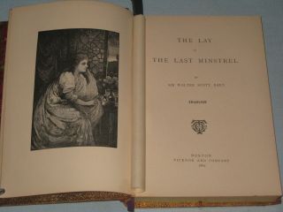 1887 BOOK THE LAY OF THE LAST MINSTREL BY SIR WALTER SCOTT 3