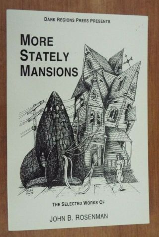 More Stately Mansions John B.  Rosenman Dark Regions Press Signed/numbered