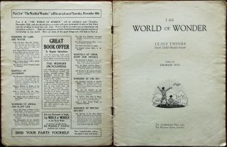 The World of Wonder 1 Edited by Charles Ray 1930’s 2