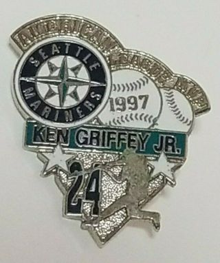 1997 Baseball Mlb Ken Griffey Jr 24 Seattle Mariners Pin American Leagure Mvp