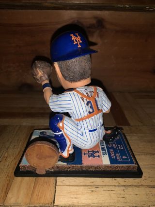 Mike Piazza York Mets FOCO Ticket Base Hall Of Fame Bobblehead No Box 2