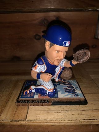Mike Piazza York Mets FOCO Ticket Base Hall Of Fame Bobblehead No Box 3