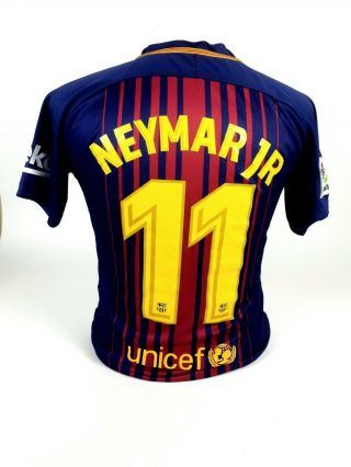 Nike Neymar Jr.  11 Barcelona Soccer Jersey Size Small La Liga Spain futbol 3