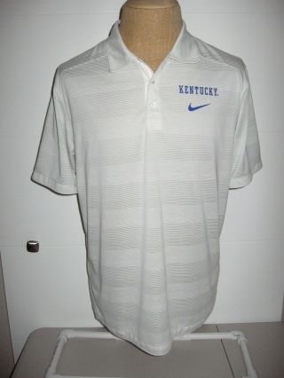 Kentucky Wildcats Nike Polo Shirt Adult Mens Large White