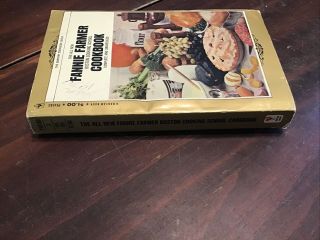 The All Fannie Farmer Boston Cooking School Cookbook Tenth Edition,  PB 1968 2