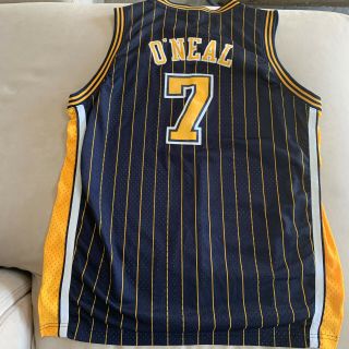 Reebok Indiana Pacers Jermaine O’neal 7 Stitched Jersey Youth Xl18 - 20 Length,  2