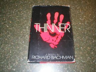 Thinner Richard Bachman Stephen King 1st Ed 3rd Print 12.  95 Hcdj 1984