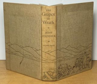 Grapes Of Wrath John Steinbeck Novel Hc Fiction Early Edition 1939 Dustbowl