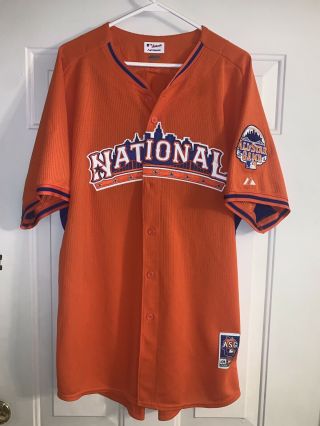 Mlb 2013 All Star Game National League Orange Jersey Size Adult 48