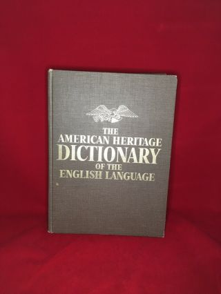 The American Heritage Dictionary Of The English Language Houghton Mifflin 1971