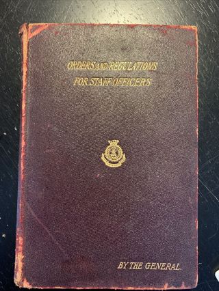 Antique: Orders And Regulations For Officers Of The Salvation Army - 1895
