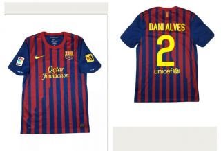 Lionel Messi Nike Dri - Fit Jersey,  Qatar Airways Fc Barcelona 10,  Size Small