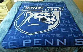 Penn State Nittany Lions Throw / Stadium Blanket " 50 " X 60 " Football Northwest