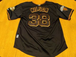 San Francisco Giants Brian Wilson 38 2012 World Series Jersey Black 2