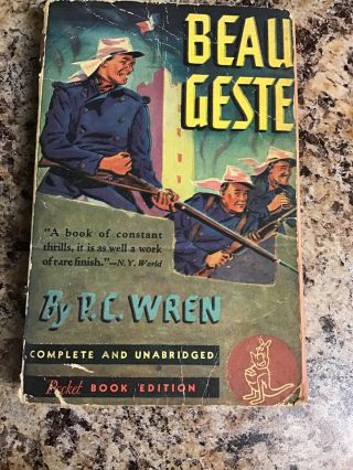 Beau Geste (percival Christopher Wren - 1940) Paperback