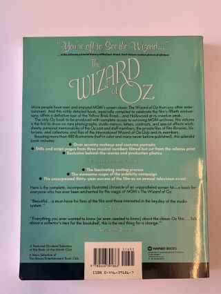 Vintage 1991 OFFICIAL 50TH ANNIVERSARY Pictorial History Book The Wizard Of Oz 2
