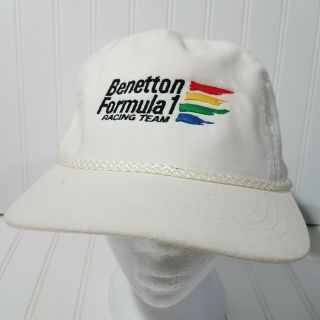 Formula 1 Racing Hat Vintage Strapback Cap Benetton F1 Sportcap Taiwan