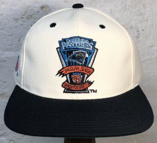 Rare Nos 1995 Vtg Carolina Panthers Sports Specialties Snapback Hat 90’s Cap