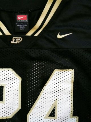 Purdue University Boilermakers Nike 24 Football Jersey NCAA Size Mens Large EUC 3