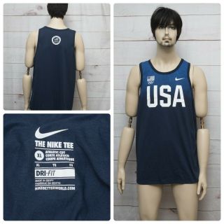 Nike Dri - Fit Olympic Team Training Usa Blue,  White Men 
