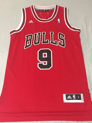 Luol Deng Chicago Bulls Nba Jersey Adult Size S Sewn/stitched Adidas 9 Red