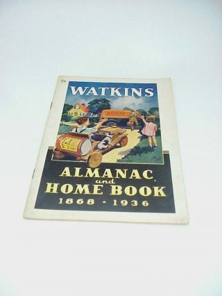 Watkins 1936 Almanac And Home Book