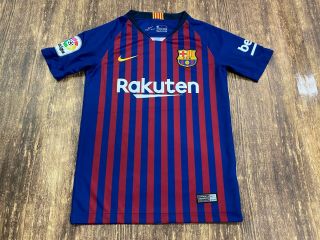 Fc Barcelona Nike Dri - Fit Red/blue Soccer Jersey - Youth Small