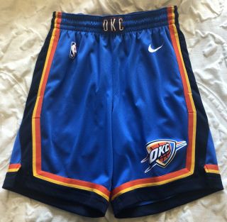 Nike Oklahoma City Thunder Icon Edition Swingman Shorts,  Men’s Medium 2