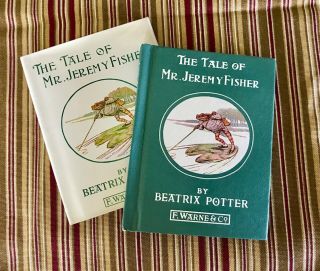 Rare 1934 Beatrix Potter “the Tale Of Mr.  Jeremy Fisher” Hc/dj Book Very Good