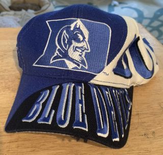 Vintage Duke Blue Devils Black/blue/white Top Of The World Adjustable Hat Cap