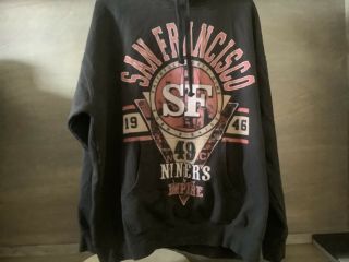 San Francisco 49ers Vintage Hoodie Heavy Weight Sweatshirt Long Sleeve Size 2x
